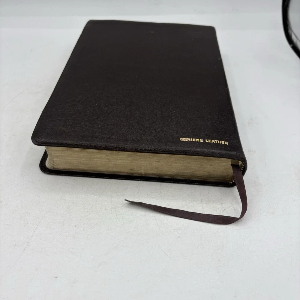 Vintage Holy Bible w Personal Comment Oral Roberts King James Black Leather 1981